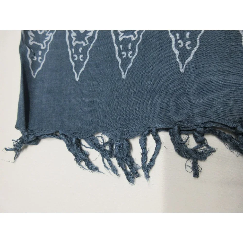 Woven boho floral‎ print fringed lagenlook scarf shawl